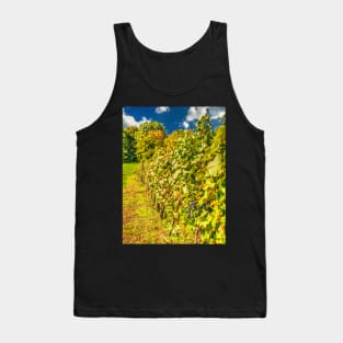 Vineyard-autumn painting, oil painting, nature Tank Top